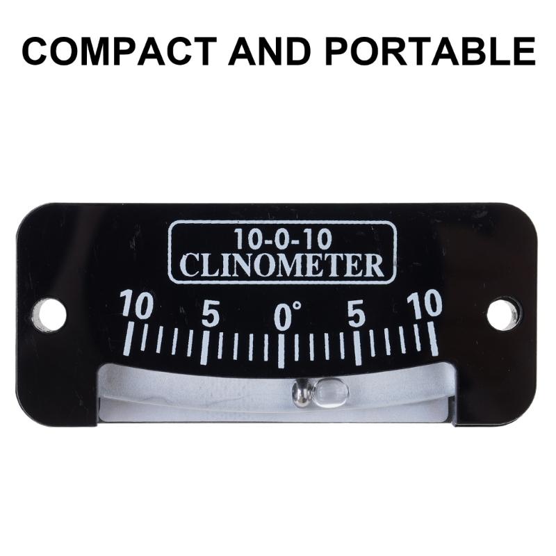 Vattenpass Bubbla Inclinometer Lutningsvinklar Linjal för Båtar Hemförbättring 0-10 Grader