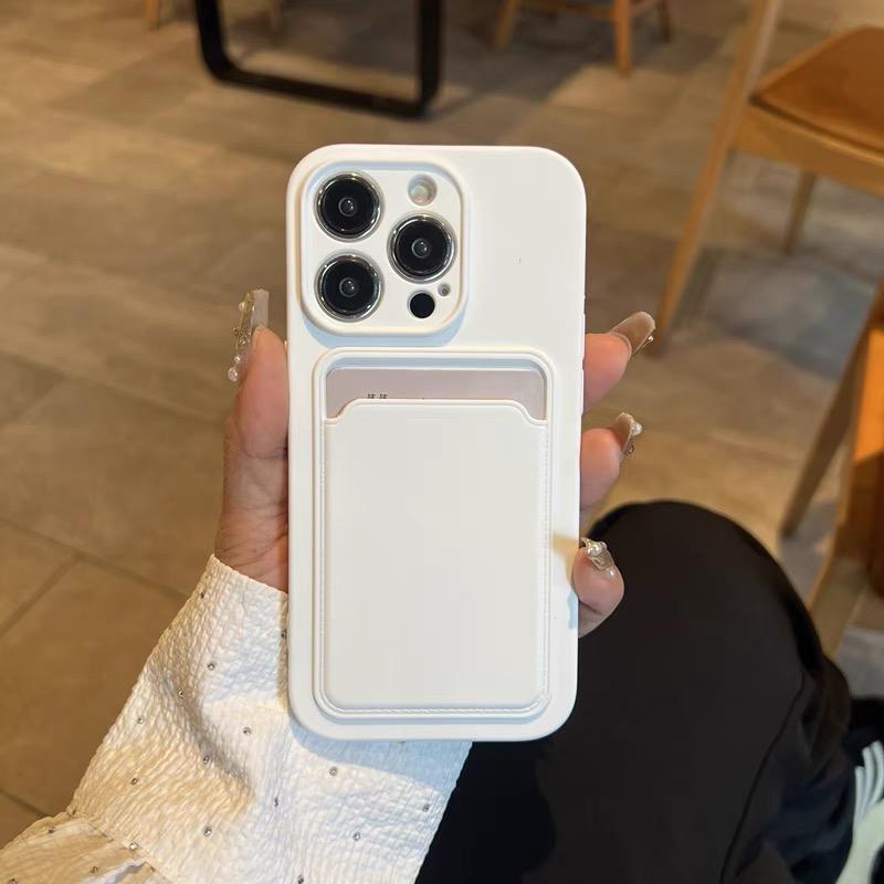 

Гаманець зі слотом для карток М який бамперний чохол Для iPhone17 16 15 14 13 12 11 Pro Mini X XS XR Max 8 7 Plus SE Ударостійкий Матовий Захисний чохол For iPhone 12 Mini білий