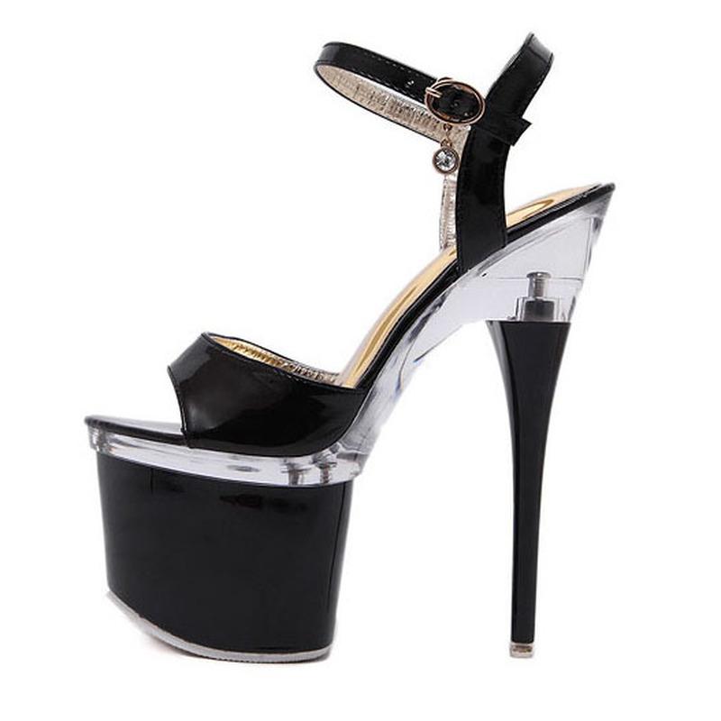 34-48 femei sexy de petrecere cu tocuri super înalte, cu platformă, sandale cu vârf de pește, 7,5 cm de la 14 cm, cu tocuri, sandale de damă pentru femei LFD