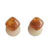 Niche Design Sense Retro Geometric Resin Earrings Women, Simple Personality Versatile Temperament Geometric Stud Earrings