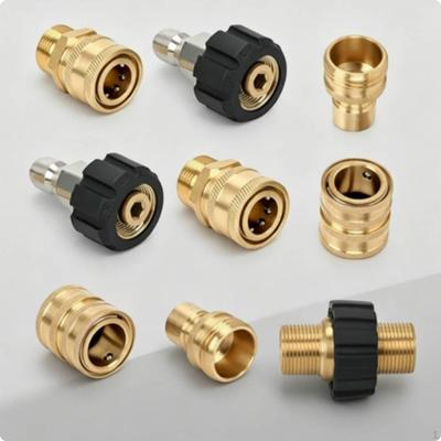 Pressure Washer Quick Connect Kit Heavy Duty M22 To 3/8 Inch Adapter Set LeakResistant