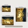 Christmas Nativity 2D Backdrop, Holy Night Jesus Birth Silhouette Photography Background