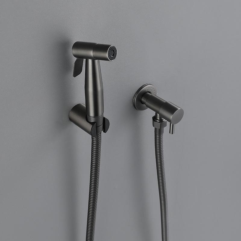 Bathroom Accessories Solid Brass Jet Muslim Shataff Bidet Toilet Sprayer Hot and Cold Water Bidet Toilet Sprayer