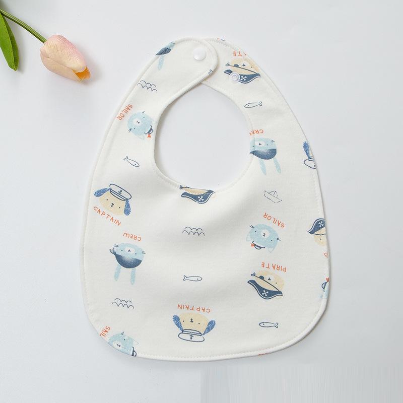 Thick Waterproof Baby Bib - Pure Cotton, Enlarged & Widened for Boys and Girls