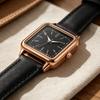 Quartz Watch for Women Luminous Hands Compact Wristwatch Elegant Arabic Numerals Watch Easy Night Reading Square Watch for Daily Wear Gift