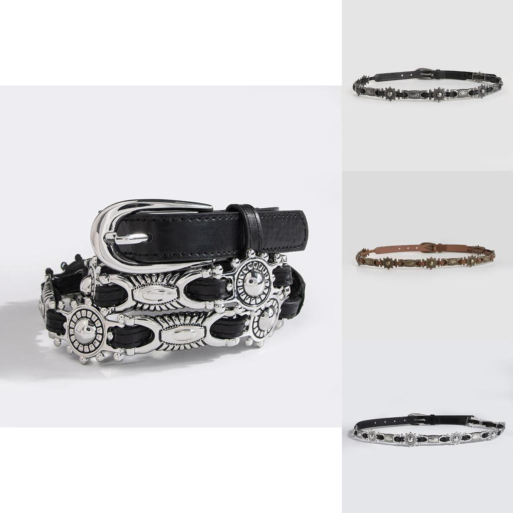 Alloy Punk Belt Buckle With Geometric Shape For Casual Wear