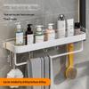 Punch-Free Wall-Mounted Metal Towel Rack