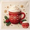 Pearl Painting Christmas Art Kit Hot Cocoa Mug Snowflakes Winter Holiday DIY Home Decor Painting