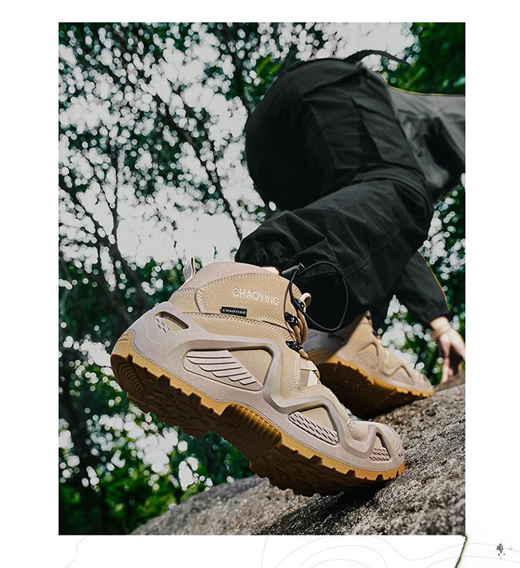 Men's Martin Boots: Cross-Border, Autumn Outdoor Sports, Non-Slip Hiking, Thick-Soled Mid-Top Work Shoes