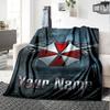 Name Custom Umbrella Corporation Print Flannel Blanket High Quality Warm Comfortable Cover for All Seasons Perfect for Gifts Home Decor