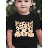 European Sizes Baby Short Sleeve Spring Summer Autumn Cartoon Leopard Print Cute Big Eyes Adorable Over Edge Design Fun Print Casual T-Shirt
