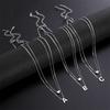 Cazador A-Z Initial Letter Heart Pendant Necklace for Women Alphabet Stainless Steel Jewelry 2026 Double Chains Birthday Gift