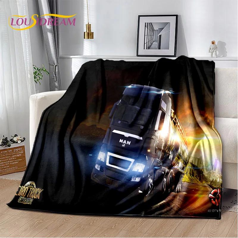 MAN Truck Lorry 3D Printing Soft Flannel Blankets,Throw Blanket Comfortable Blanket for Picnic Beds Sofa Home Bedroom Gifts Kids