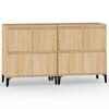 Maison Exclusive - Buffets 2 pcs chêne sonoma 60x35x70 cm bois d'ingénierie