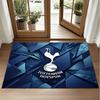 Tottenham Hotspur Tasarımlı Kristal Kadife Halı Yatak Odası Girişi İçin Yumuşak Dekoratif Mat