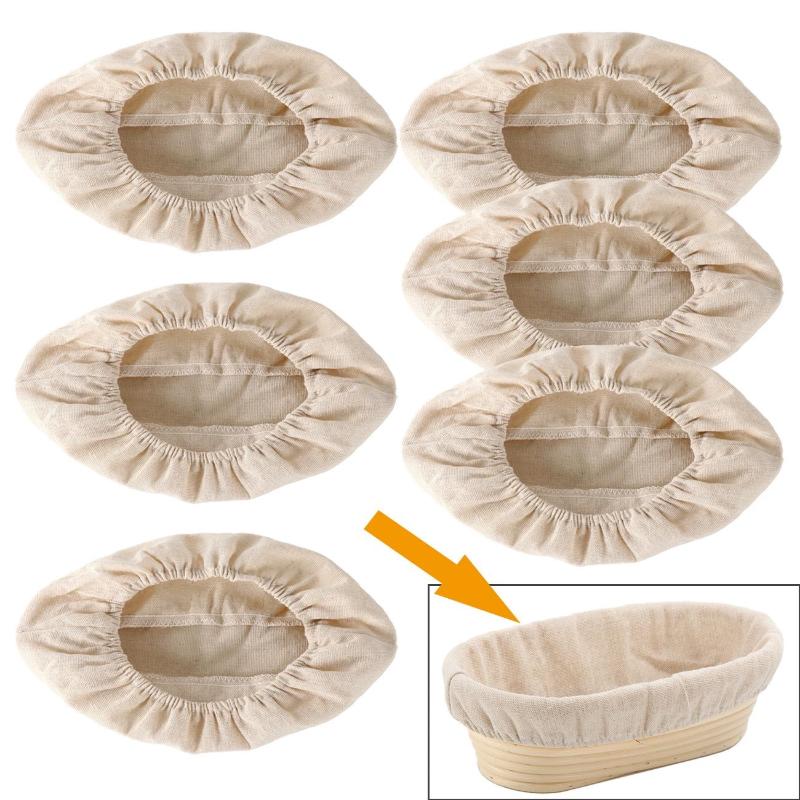 3Pcs Oval/Round Bread Fermentation Basket Cloth Lining Dough Basket Cover Fermentation Cloth For Cake Kitchen Tool