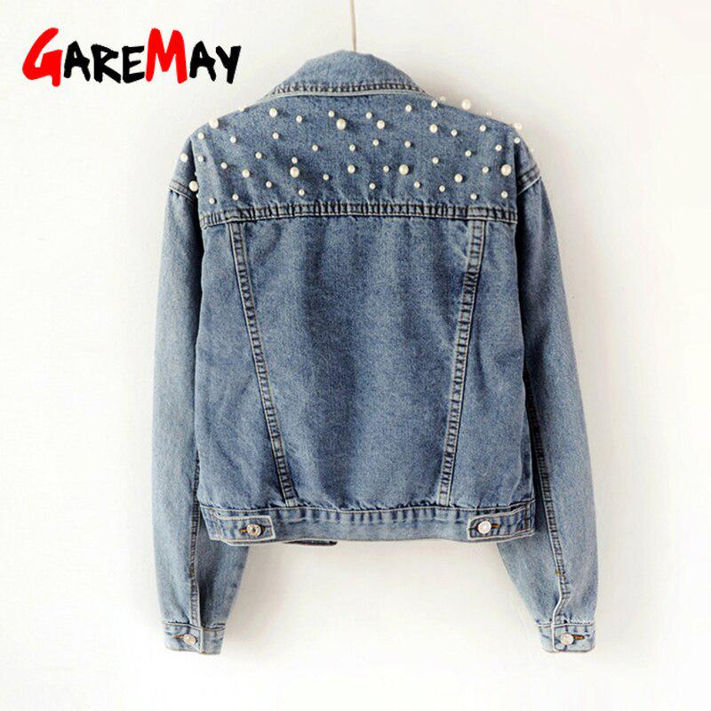 denim pearl jacket