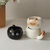Tazza in Ceramica Cartone Animato Gatto Siamese Tazza da Caffè Sottosmalto Colorato Gatto Tazza per Acqua Casa Colazione Latte Tazza da Caffè Regalo di Compleanno Tazza