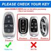 For Hyundai Key Fob Cover With Keychain, Premium TPU Key Case Shell For 2024   Hyundai Sonata, Tucson, Santa Cruz, Remote Smart Car Key Fob