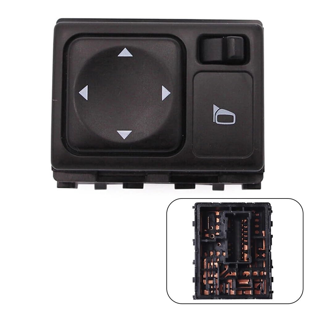 [Replacement] Car Rearview Mirror Control Switch Button Car Mirror Glass Switch for Nissan for Armada for Pathfinder for Frontier 2005-2019