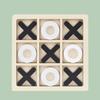 Gioco da tavolo in legno "Tris": Giocattolo di Pensiero Logico per Bambini, Attività Educativa e Interattiva Genitore-Figlio.