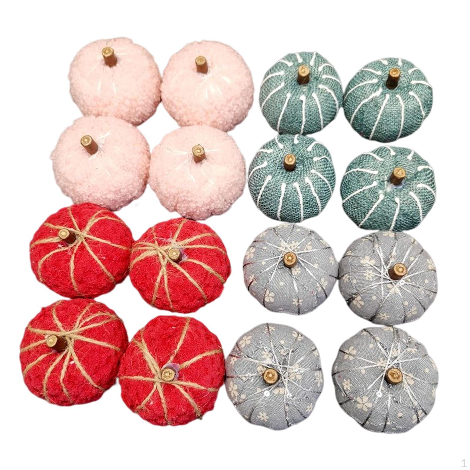 

16 Pieces Pumpkin Decoration for Autumn Festival Halloween Fall Ornament
