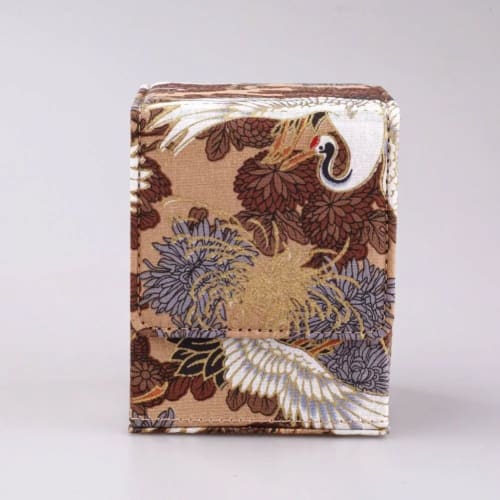 Pinicecore Deck Case, Trading Card Case, Embroidered Card Deck Box, Card Carry Organizer, Vertical Storage with Push Window, Storage Box for Board Gam