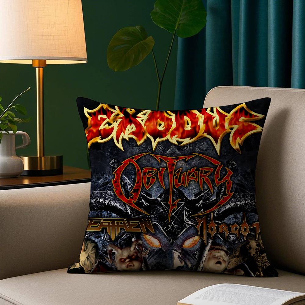 Rock Band-E-Exoduss Kissenbezug Plüschstoff Weich Kissenbezug Beidseitig bedruckt Kissenbezug Haushaltsgeschenke