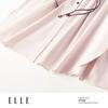 ELLE French Commuter Contrast Belt Shirt Dress
