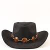 Popular European and American fashion suede western cowboy hat classic retro elegant cowboy hat top hat