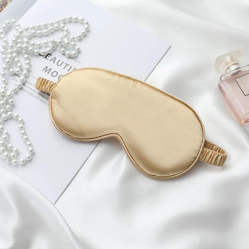 Imitated Silk Eye Patch Shading Sleep Travel Relax Shading Eyepatch Nap Soft Eye Masks Covers For Sleeping Shield Eye