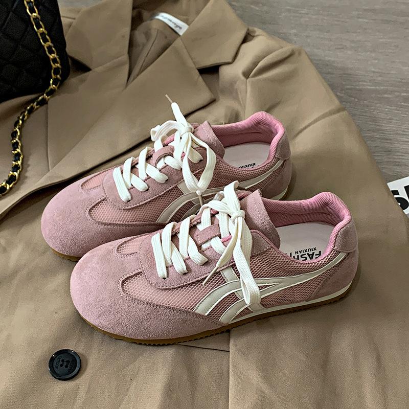 Korean version of German training shoes women's little white shoes 2025 new spring and autumn flat-bottomed versatile Internet celebrity first hand 