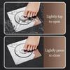 Shower Floor Drain Square Filter Toilet Floor Drain Poppet Seal Cover Sewer Pipe Odour Control Universal Push-Pedal