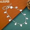 925 Sterling Silver Exquisite Twisted Chain Shell Bracelet-Fashion Gift Jewelry