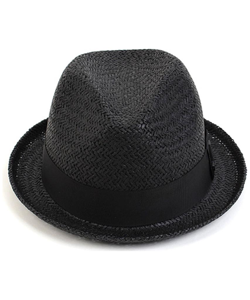 Yunibeosyeolkemiseuteuli Punk Short Black Summer Fedora Summer Hat