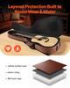Acoustic Guitar Hard Case, 1195 MM, Hard-Shell Protective Travel Carrying Case with Accessory Compartment, Foam Padding, Portable Handle, Shoulder
