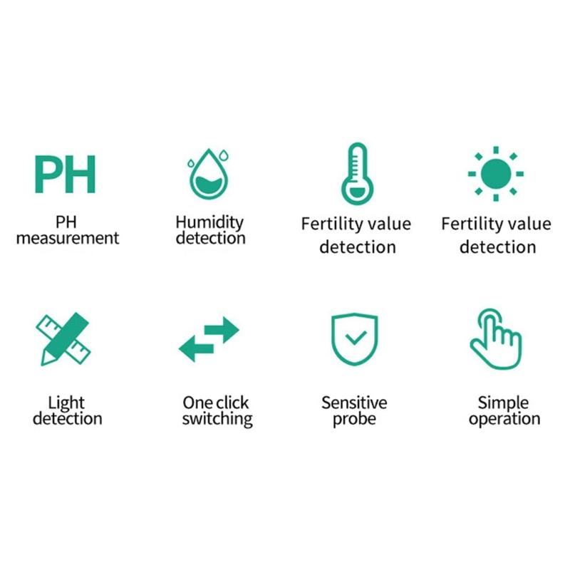 Soil MoistureMeter, 4 In 1 Soil Tester, SoilMoisture/Light/Nutrients/Acidity Meter for Gardenings, Lawn, FarmingS