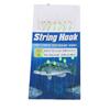 5PCS 6 Hooks Fish Skin String Hooks Carbon Steel Fishing Bait Rigs  Freshwater Fishing