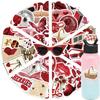 50Pcs Y2K Aesthetic Cherry Stickers Laptop Guitar Suitcase Journal Phone Case Diary Notebook Doodle Decals Decor Gift