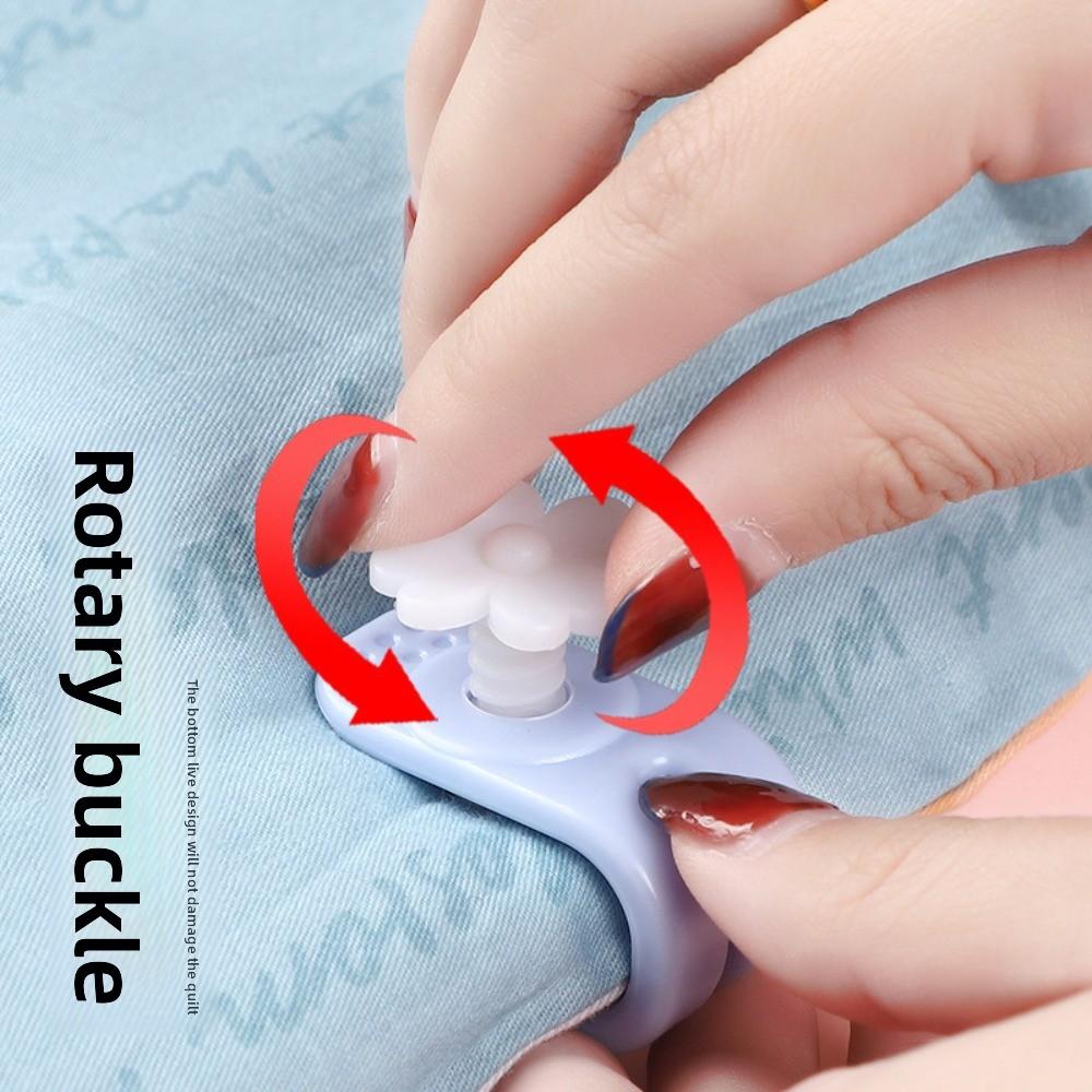 Clover Quilt Holder, Double Press Sheet Holder Quilt Cover Anti-Run Holder, Bedding Accessories, Fashion Buckle, Bedding Accessories