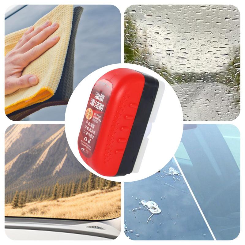 Glass Oil Film Cleaner Brush 120ml Automotive Glass Oil Film Removal Brush Efficient Windshield Cleaner To Improves Visibility