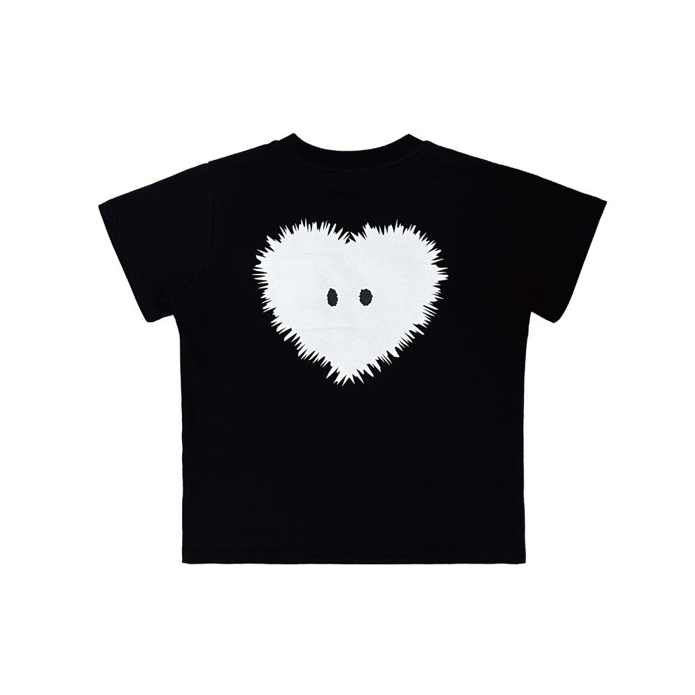 Tomseubeolseudei Love Me Half T-Shirt Black