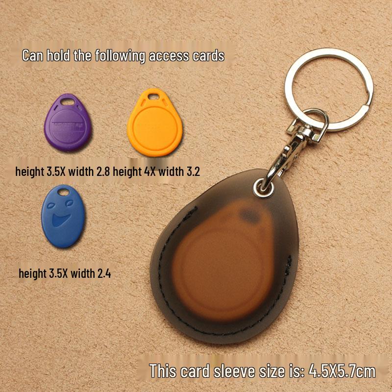 Transparenter tropfenförmiger Ausweishalter & Aufzugskartenhülle