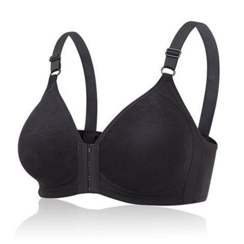 Large Size Sexy Thin Breathable Bra Women's Jacquard Under Wear Bra Front Buckle Bra