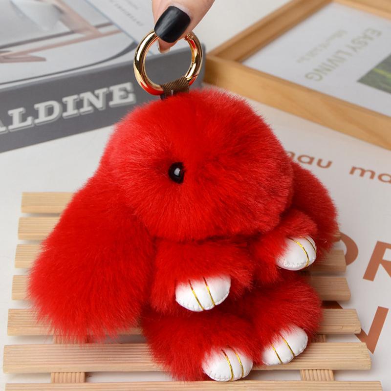 14CM Coniglio Peluche Carino e Soffice Pompon di Peluche Coniglietto su Borsa Portachiavi per Auto Gioiello Femminile Bambole per Feste Fascino per Borsa Regalo Ragazze