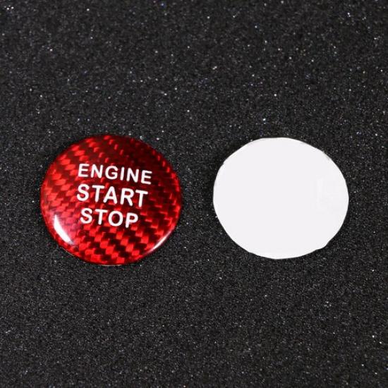 Luxury Carbon Fiber Car Engine Start Stop Button Sticker Cover For Toyota 86 New