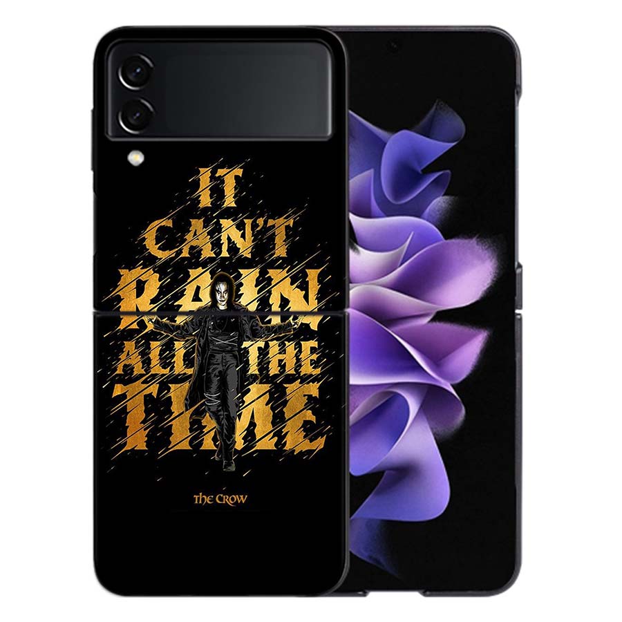 Movie THE C-CROW Phone Case For Samsung Z Flip 6 7 5G Galaxy Z Flip 5 4 3 5G Cases Shockproof Hard Cover TPU