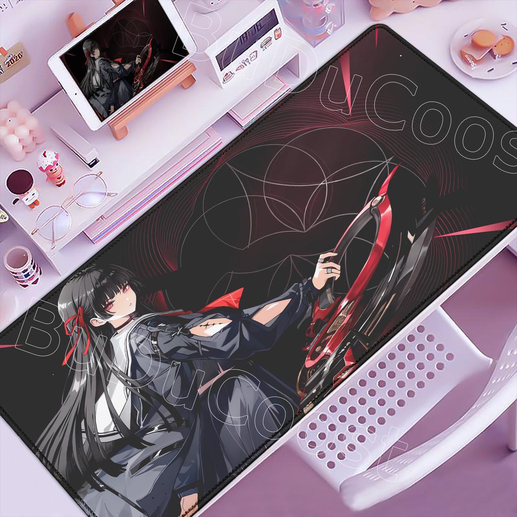 Official BuDuCoost New Wallpaper Wuthering Waves Chisa Mouse Pad Gaming Mousepad Anime Girl Desk Mat E-Sports Office PC Mice Mat