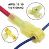 20PCS/Set T-shaped Crimp T-Tap Wire Connector Waterproof Crimp Wire Terminal  Electrical