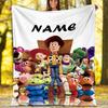 Customizable Toy Story Throw Blanket – Personalized Name, All-Season Cozy Snug Blanket, Machine Washable, Personalized Blanket